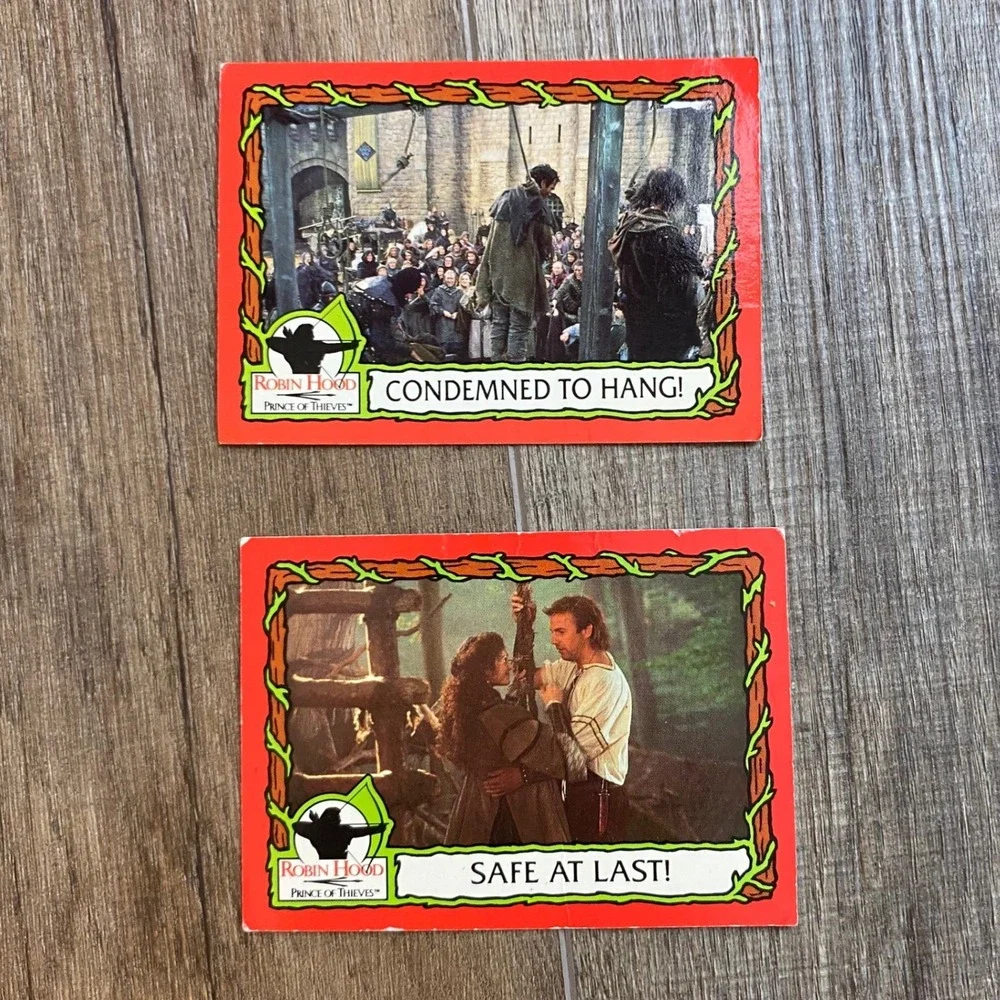 1991 Robin Hood Prince of Thieves Trading Cards Lot of 6 Morgan Creek Vtg 90s